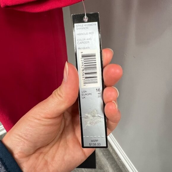 Tahari Red Dress - Picture 12 of 14